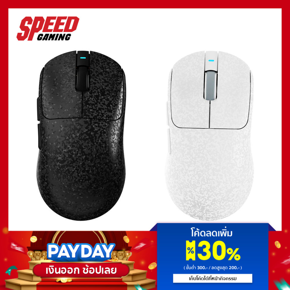 AJAZZ AJ199 | WIRED + 2.4GHZ + BLUETOOTH 24,000DPI 500mAh CARBON Black & White | Mouse (เมาส์) By Sp