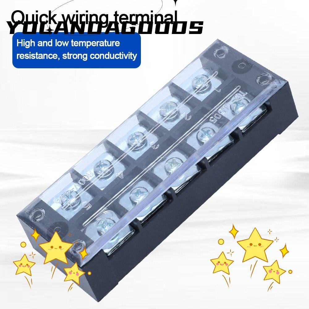 YOLA Strip Block Terminal,พร้อมสกรู Dual Row Terminal Block, Terminal Block Connector สายไฟคงที่บอร์