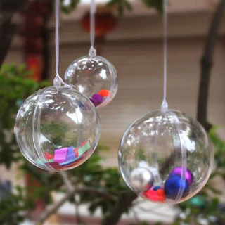 BLIVO 1pcs โปร่งใสรอบ Ball คริสต์มาสงานแต่งงานตกแต่ง Candy ดอกไม้ลูกตกแต่งบ้าน Drop Ball