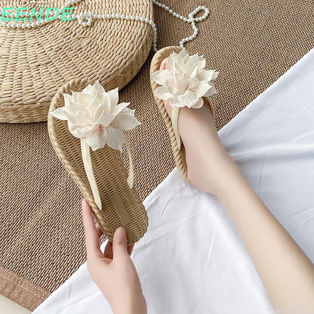 รองเท้าแตะริมทะเล สำหรับวันหยุดชายหาด ลายดอกไม้ กันลื่นและกันน้ำได้