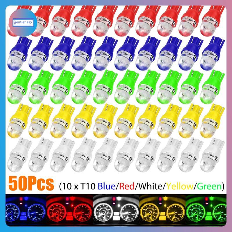 GG 50PCS T10 194 168 2825 LED Speedometer เครื่องมือ Gauge Cluster Dash หลอดไฟ VN