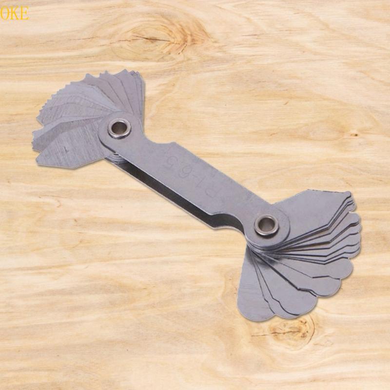 OKE แบบพกพา Screw Pitch Radius Gauge วัดสแตนเลส Radius Gauge