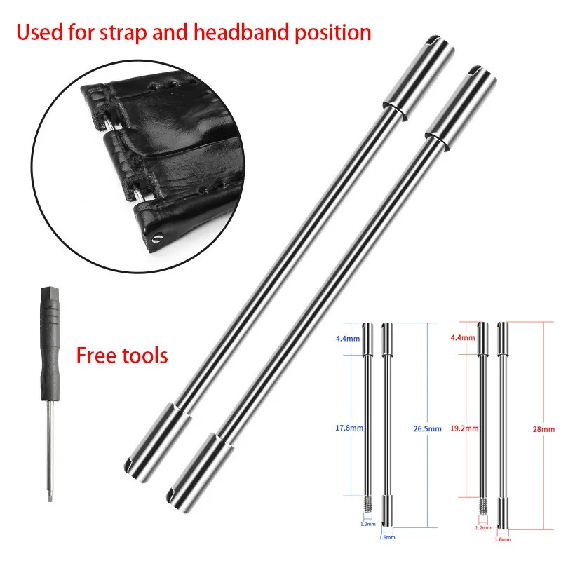 สกรูก้านสําหรับนาฬิกาวงเชื่อมต่อสายนาฬิกาขาสกรูสแตนเลสขาสกรูบาร์ชุดเปลี่ยนอุปกรณ์เสริมช่างซ่อมนาฬิกา