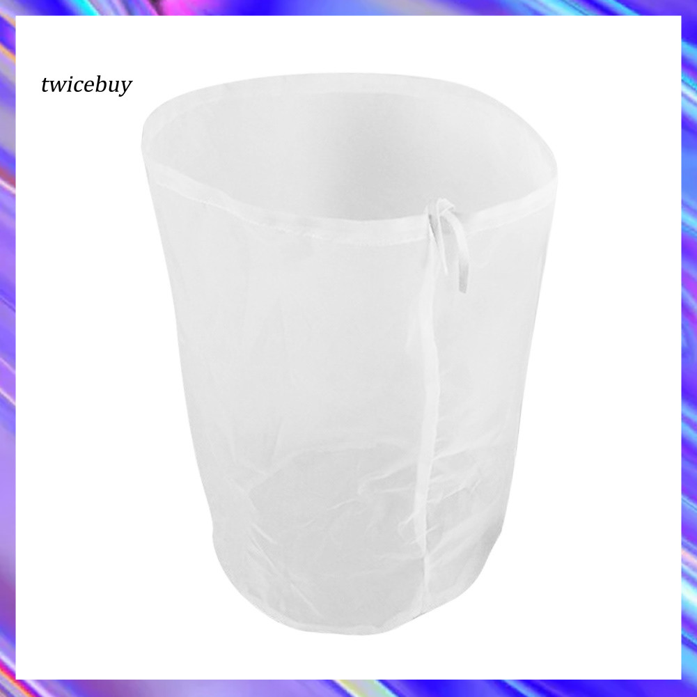 [TY] Home Reusable Drawstring 100 Mesh Wine Beer Juice Coffee Brew Filter Bag Pouch