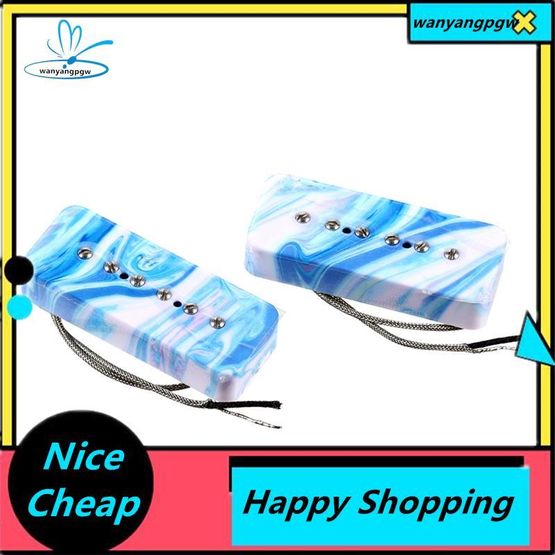 สําหรับ LP/ กีตาร์ไฟฟ้าใช้งานร่วมกับ Alnico 5 Single Coil P90 Neck & Bridge Pickup Set