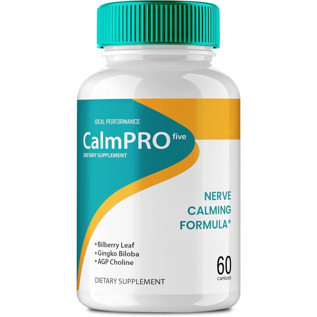 Calmpro5 Nerve Capsules, Calm Pro 5 Nerve Health Supplement Pills, CalmPro Five All Natural Formula,