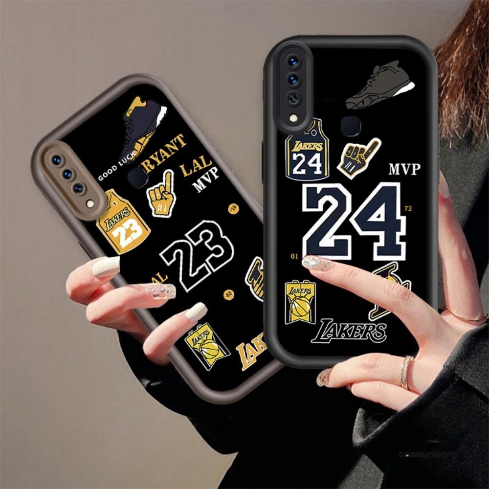 ปลอก NO.23 NO.24 โทรศัพท์สําหรับ VIIVO Y17 Y15 Y12 Y12i Y11 2019 น่ารักการ์ตูนซิลิโคน NO.23 NO.24 กั