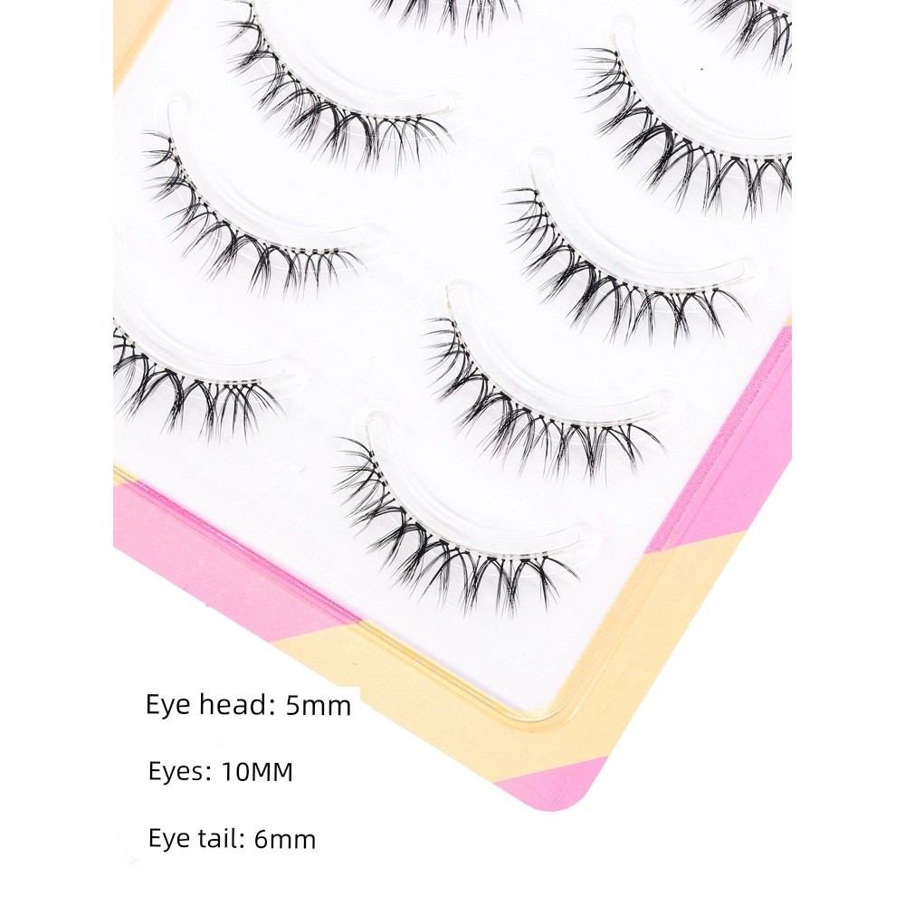 กาวติดขนตา ขนตา Menglu ขนตาจำลองก้านใสกาวชิ้นเดียว