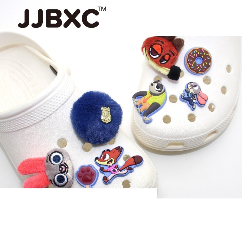 JJBXC ตัวติดรองเท้า charm ลายการ์ตูนสัตว์สุดน่ารัก สนุกสดใส แฟชั่น DIY ใช้ได้กับรองเท้าหลายแบบ อุปกรณ์ตกแต่งรองเท้า - รูปที่ 2