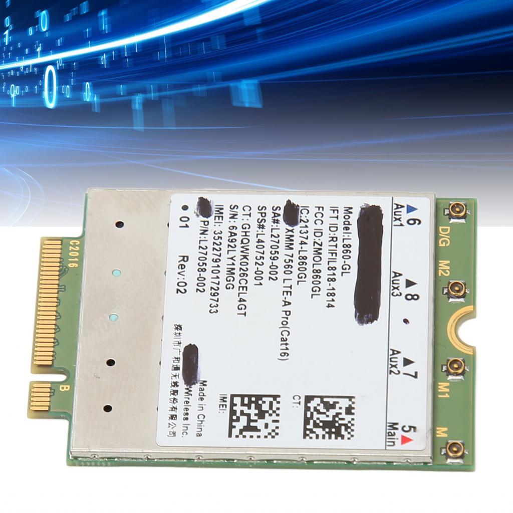 L860 GL การ์ดเครือข่าย 1Gbps DL FDD TDD LTE MIMO M.2 WiFi สําหรับเครือข่าย