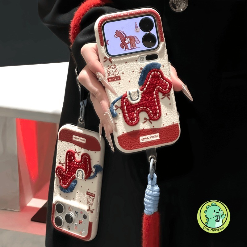น่ารักปีใหม่ Pony เคสโทรศัพท์สําหรับ Vivo T4X T4 Ultra T3X T3 Lite T2X T2 Pro T1 Y20 Y20S Y20i Y20A 