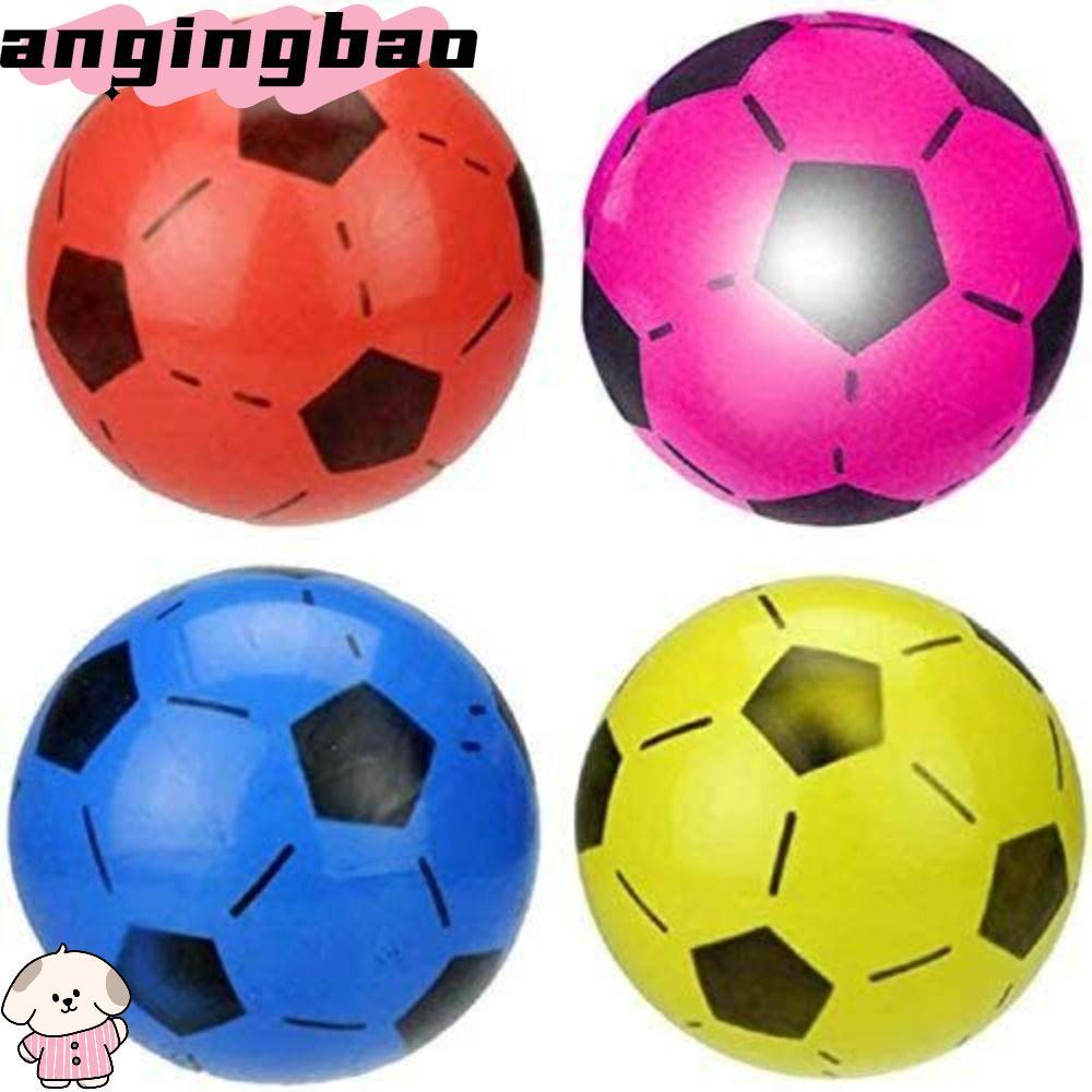 ANGINGBAO ลูกฟุตบอลเด็ก, การแข่งขันการฝึกอบรมกีฬาฟุตบอลพอง, ฟิลเลอร์ยางชายหาดเกมกลางแจ้งลูกบอลยืดหยุ่นกลางแจ้ง