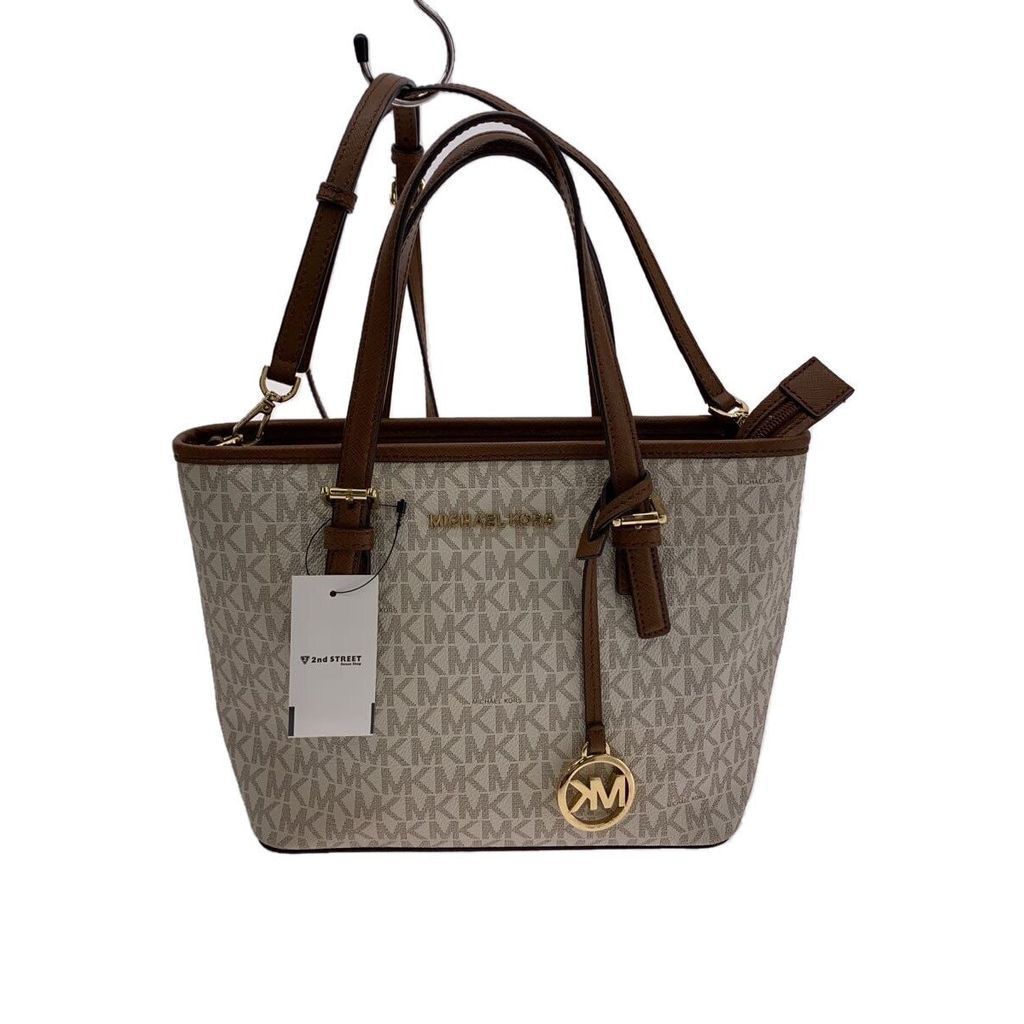 MICHAEL KORS shoulder bag PVC BEG Total pattern 35T9GTVT0B Direct from Japan Secondhand