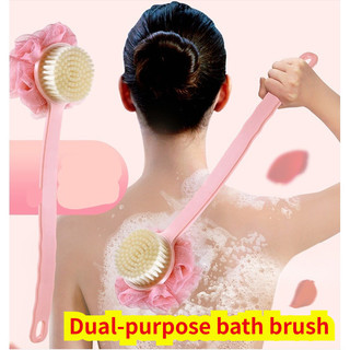 Full body bath flower wipe back brush bath bubble wipe back bath ball long handle bath flower combo