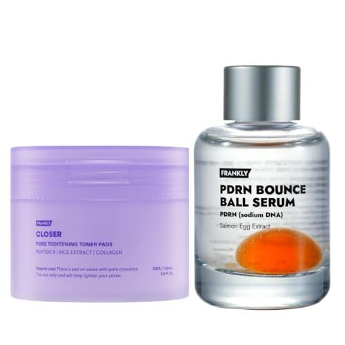 FRANKLY Glass Skin Booster Duo – รูขุมขนเกาหลี & ชุดอวบอ้วนพร้อม PDRN Salmon Serum + Rice Jelly Pore