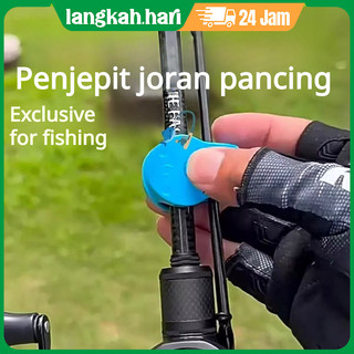 Klip joran pancing, tempat pancing multifungsi untuk luar ruangan, aksesoris memancing, klip pengikat kuat, tempat jepit yang kuat
