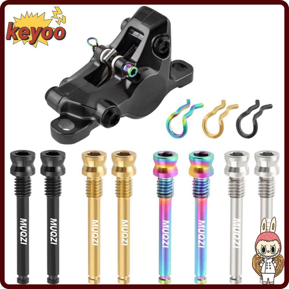 KEYOOL จักรยานดิสก์เบรก 2 ชิ้น สกรูยึด Ti-Alloy น้ำหนักเบา สำหรับการขี่จักรยาน