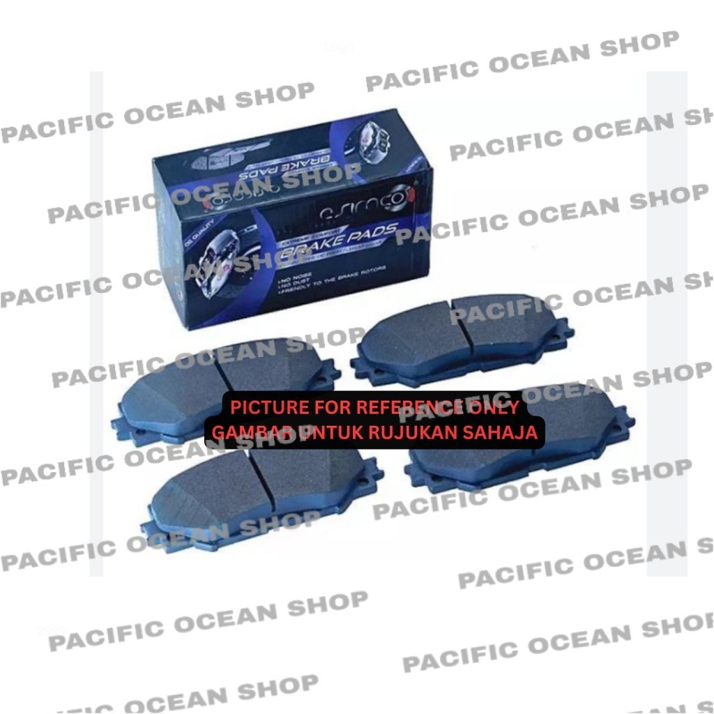 ผ้าเบรคหน้า TOYOTA VIOS NCP42 ALTIS ZZE121 ZZE122 (หลัง)(ASIMCO)