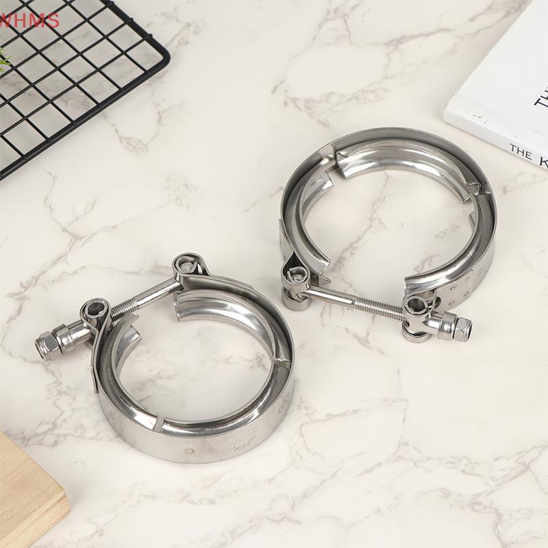 (WHMS) 304 สแตนเลส 2-4 นิ้ว Qui Release V Band Clamp Turbo Exhaust V-band Clamp V Clamp Clip