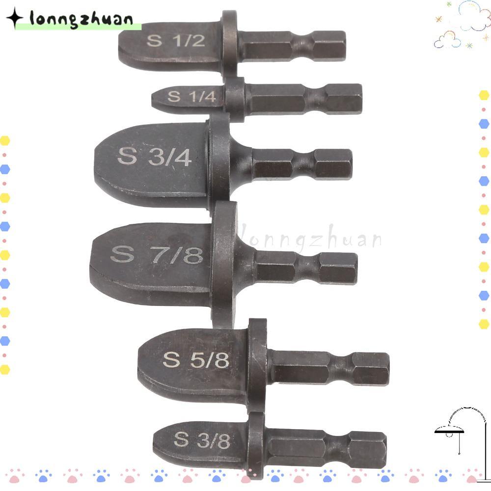LONNGZHUAN 6 ชิ้นท่อทองแดง Expander,ท่อทองแดงอ่อน 1/4 นิ้ว Hex Shank HVAC Swaging เครื่องมือ, 1/4 "ถ