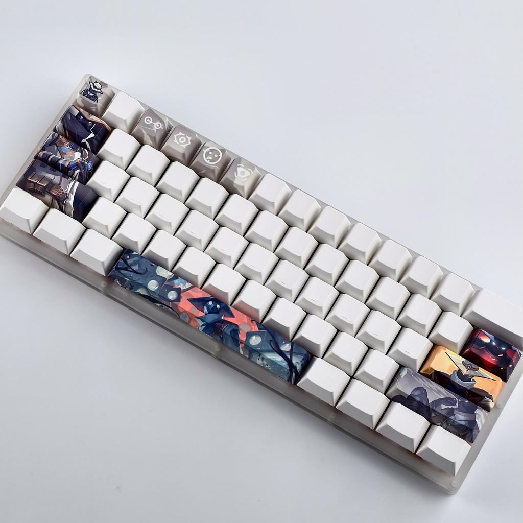MAIMOOO Cypher‌ Keycap 12pcs Cherry Profile PBT Wooting Gaming Valorant Keycap Reyna Omen Iso Keycap