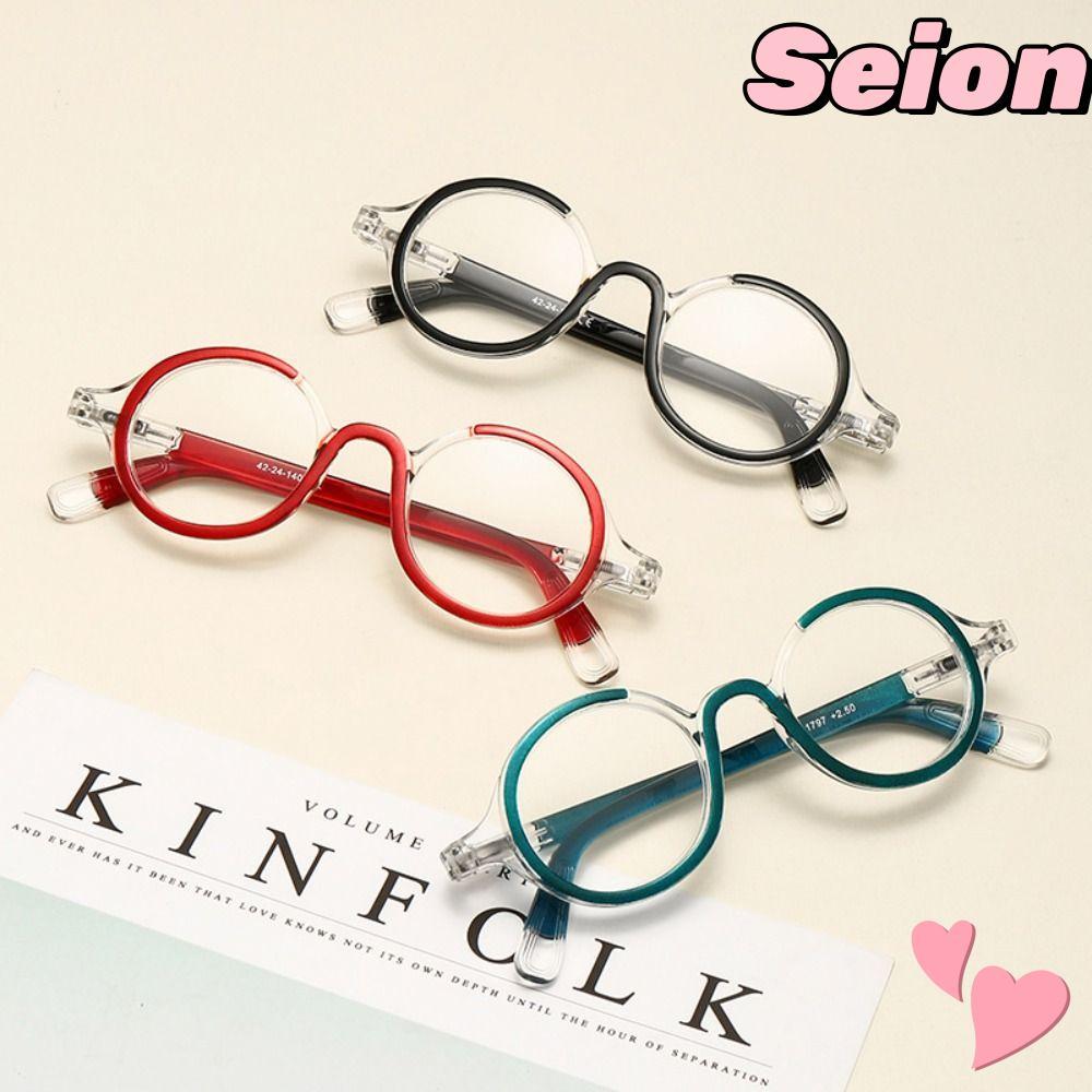 SEION แว่นตาสายตายาวสำหรับอ่านหนังสือ กรอบกลมเรซินน้ำหนักเบา ออกแบบพิเศษให้สวมใส่ง่ายในฤดูใบไม้ผลิ