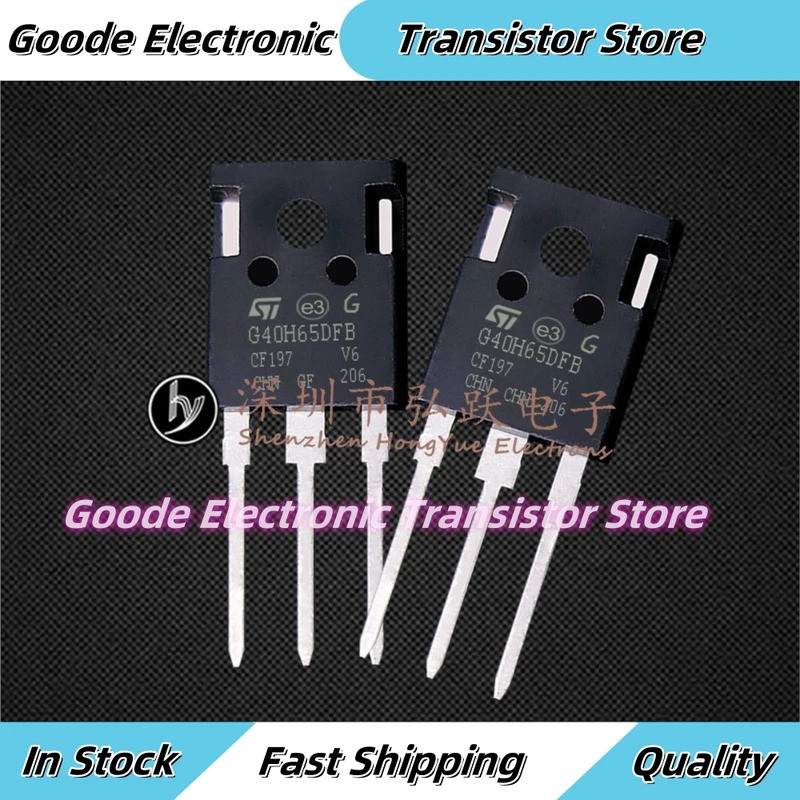 10PCS G40H65DFB STGWA40H65DFB TO-247 40A 650V คุณภาพดีที่สุดในสต็อก IHVX