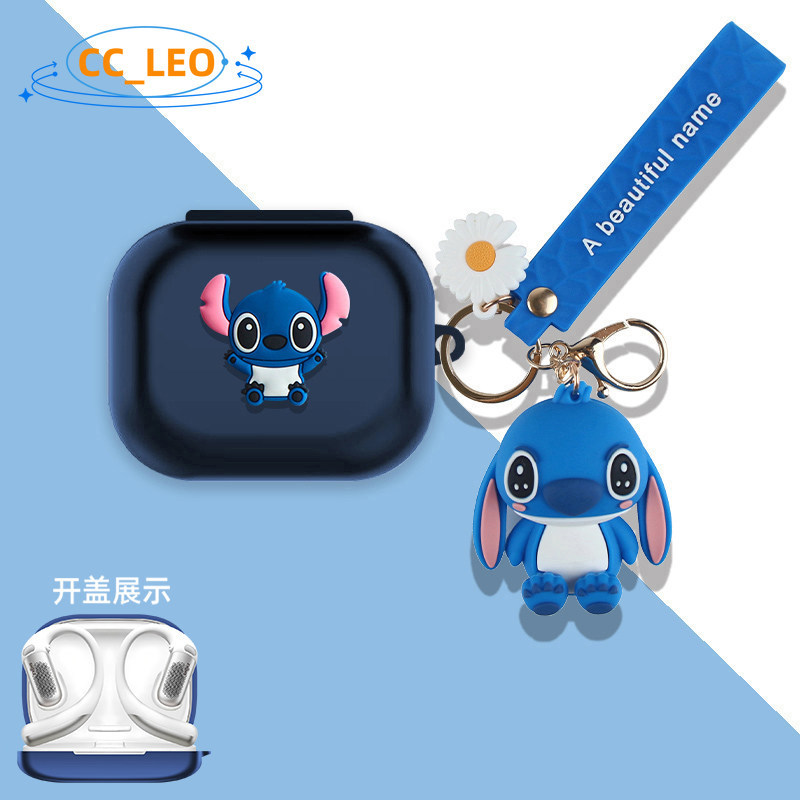 for Shokz OpenFit Pro Case Cute keychain pendant cartoon Silicone Soft Case Suitable for Shokz OpenFit Pro Shockproof Shell Protective Sleeve with Hook