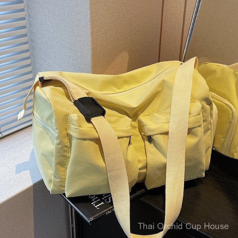 ความจุขนาดใหญ่แห้งเปียกแยกฟิตเนส Tote Bag ตําแหน่งรองเท้าอิสระกระเป๋าเดินทางระยะทางสั้น Messenger Ba