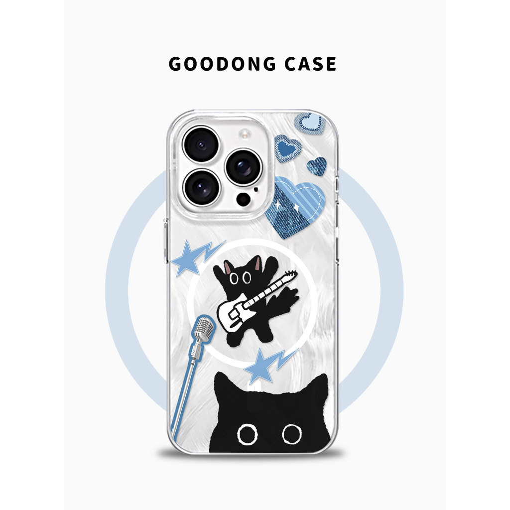 iqoo z9 5g เคส เคส iqoo 12 เหมาะสําหรับ iPhone17promax Scare Rock ลูกแมว Apple 16 เคสโทรศัพท์ Huawei