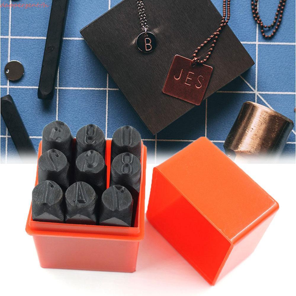 DAPPERGENT Number Stamps Leather Steel Word Craft Tool Alphabet Stamping Steel Stamp