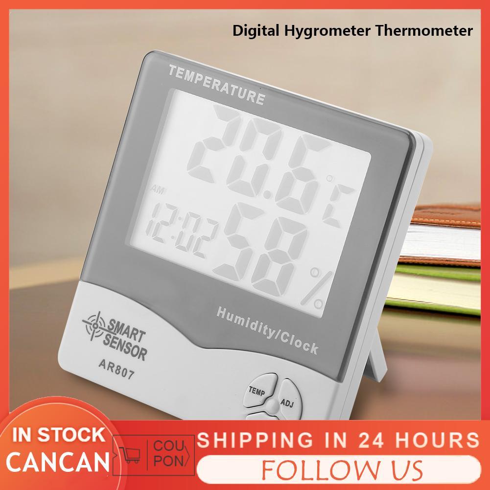 Cancanshop Cancanshop SMART SENSOR AR807 อุณหภูมิความชื้นดิจิตอลไฮโกรมิเตอร์เครื่องวัดอุณหภูมิสำหรับ