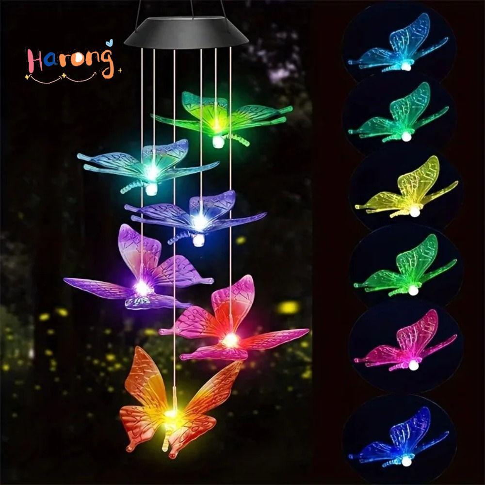 HARONG Wind Chimes จี้, Courtyard เครื่องประดับตกแต่งสวนกลางแจ้งผีเสื้อ Wind Chimes, ของขวัญ Power Y