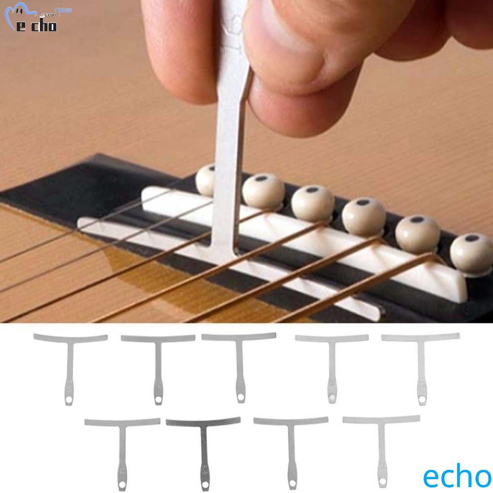 PIVOT 9 ชิ้นกีตาร์ Setup เครื่องมือ, Professional Precision กีตาร์ T-ruler, สแตนเลสความสูงวัดสะพานอา