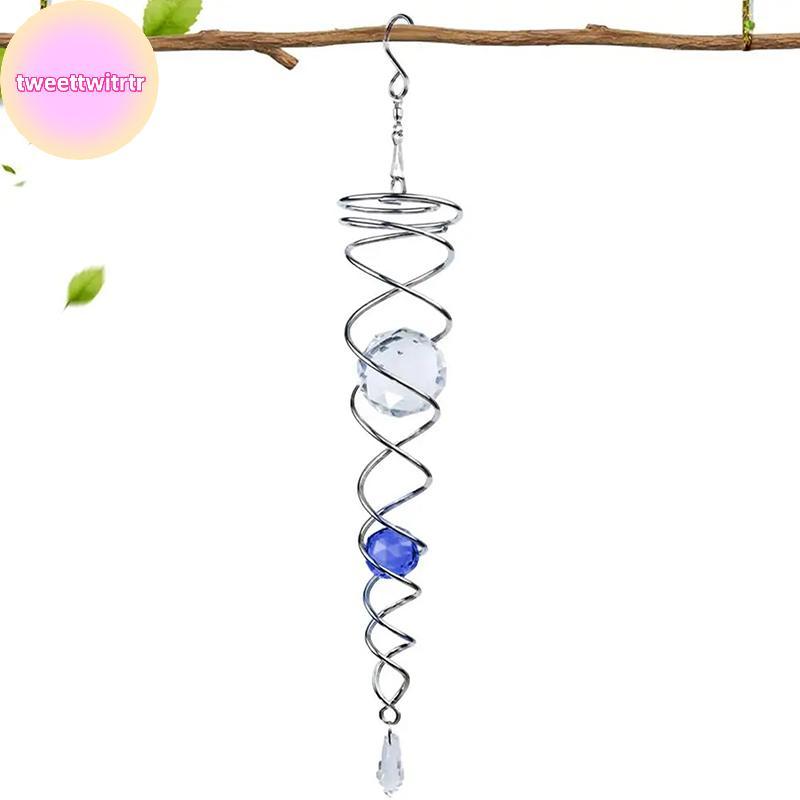 TRWITR Sun Catcher Wind Spinner ตกแต่งเกลียวเกลียว WIND Spinner Gazing Ball เกลียวหาง Wind Spinner S