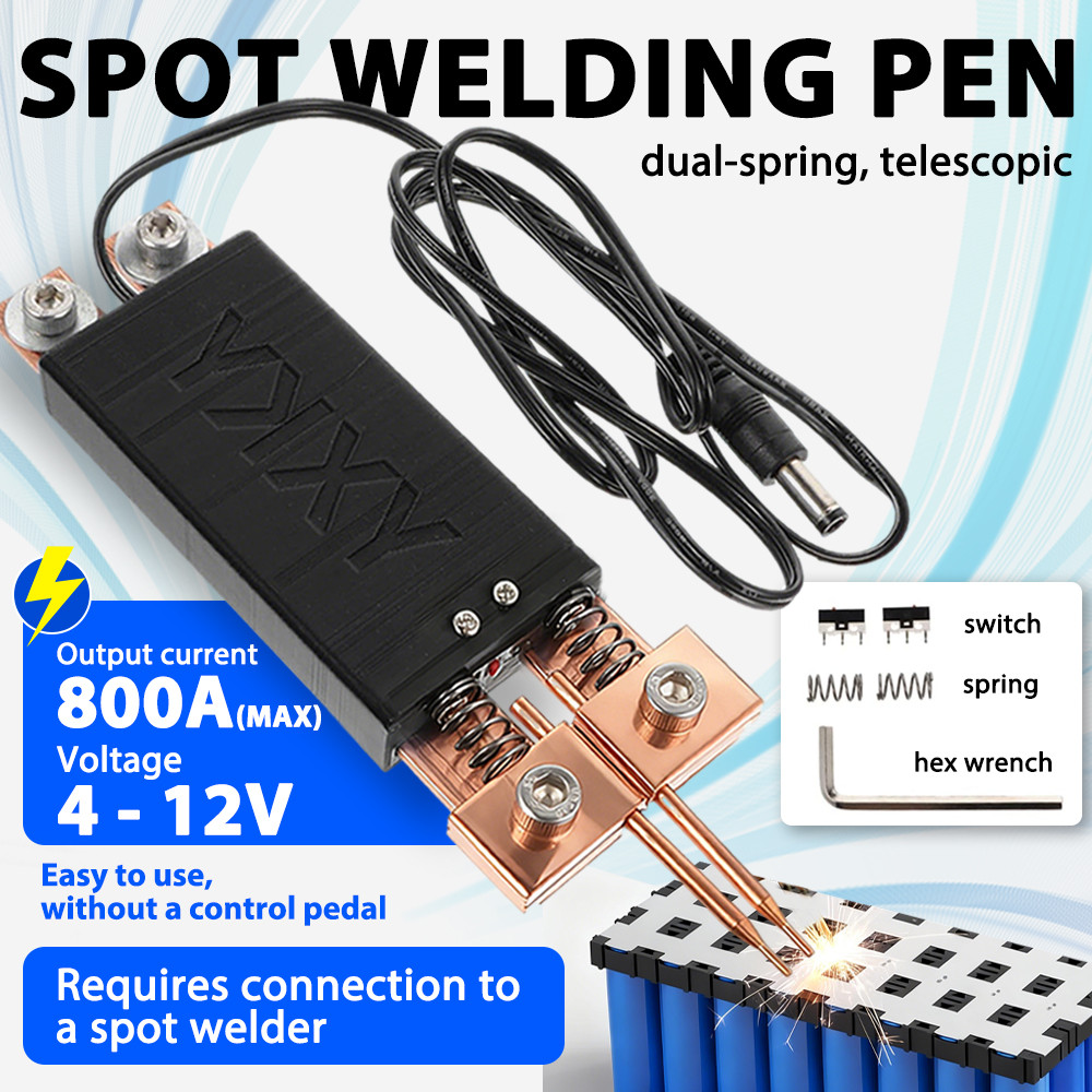 ปากกาเชื่อม Spot 4-12V สําหรับแบตเตอรี่ 18650 แบบมือถือ เครื่องนิกเกิล DIY เครื่องมือ