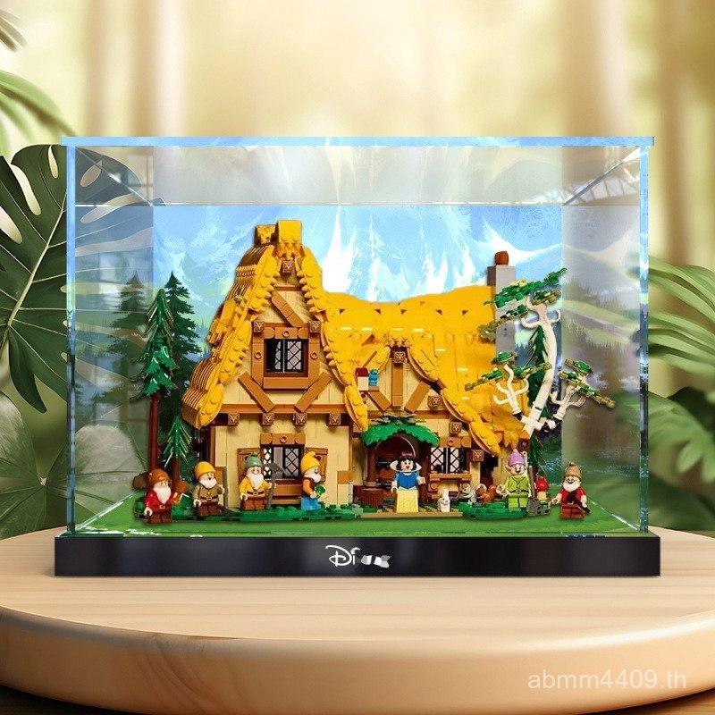 Little Anti-dust Dwarf รุ่นกล่อง Fairy Tale Forest Snow White Building Blocks และ 43242 Seven Huts เ