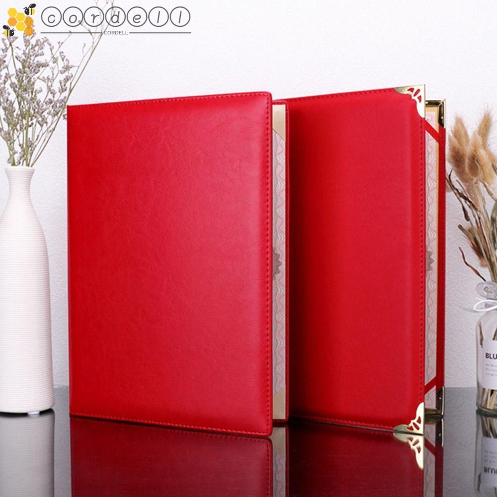 CORDELL A3 A4 Art Paper ปกแข็ง, High-end Poetry Reading File Paper Page Folder, Simple Signing Retra