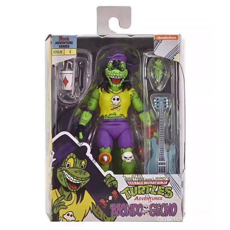 ของแท้ NECA 54433 Ninja Turtle Mondo Gecko Lizard Man 23 ซม.Action Figure