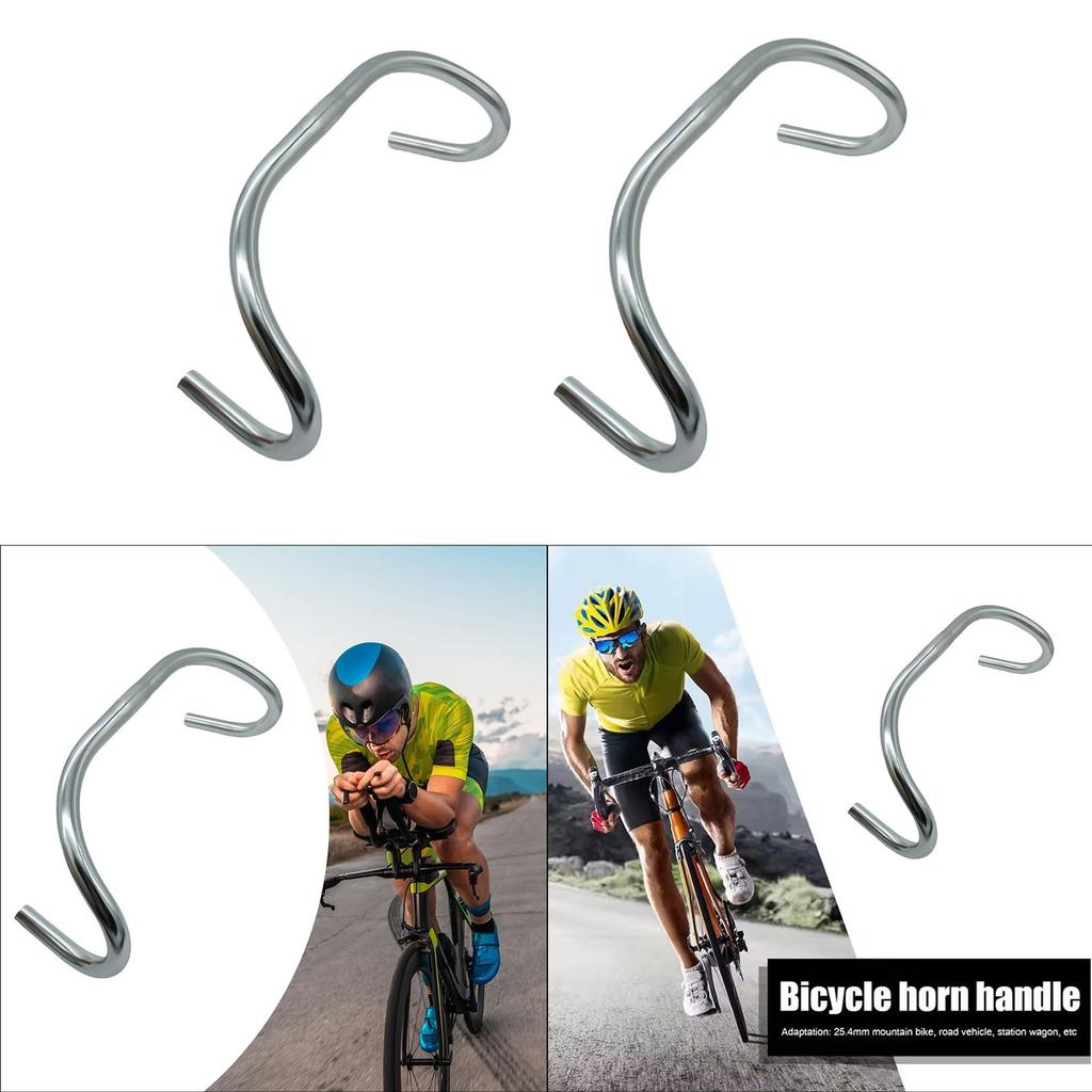 Metal Road Bicycle Handlebar Drop Bar Ergonomic Bent Bar สําหรับจักรยานเสือหมอบ
