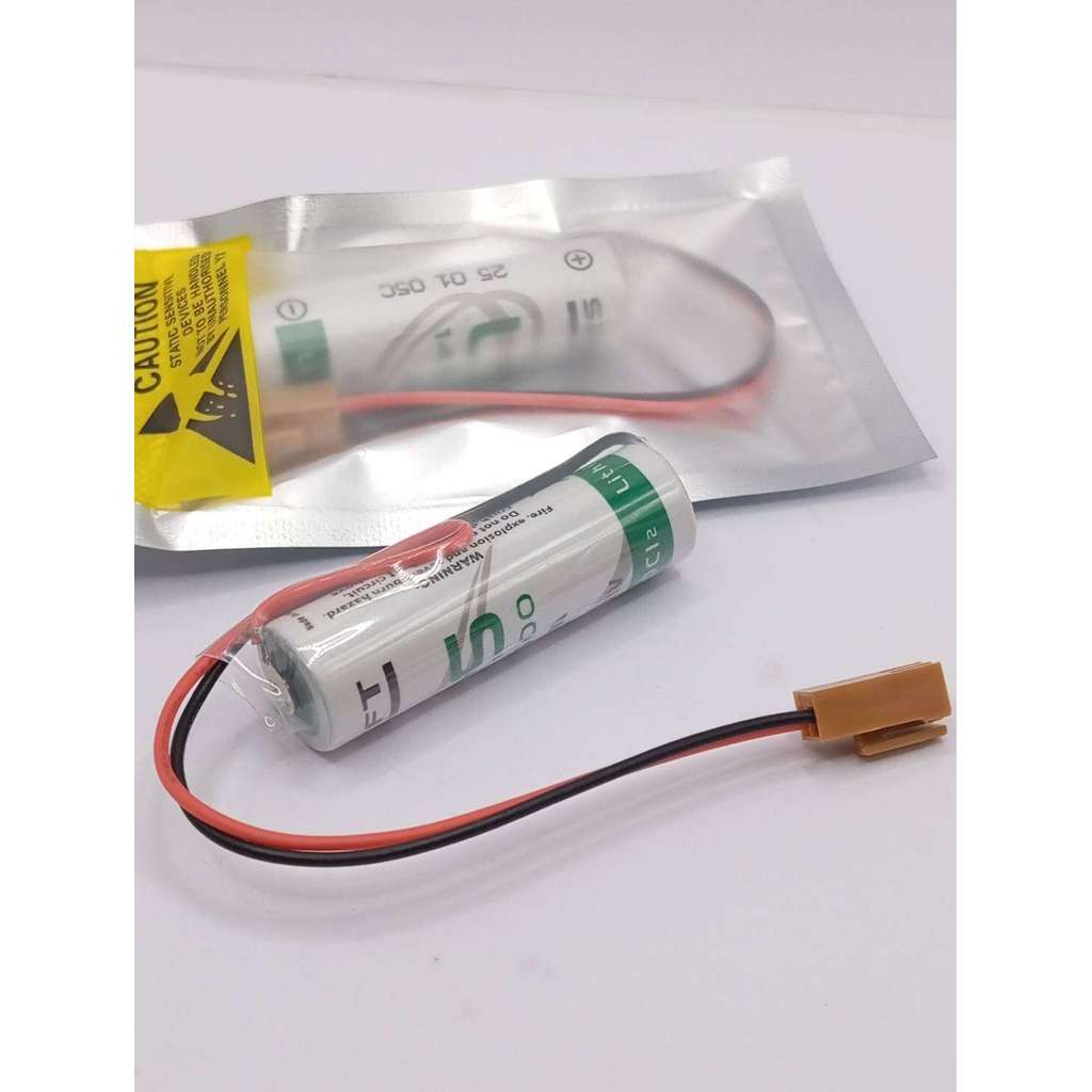 ส่งไว LS14500 LS-14500 AA 3.6V Lithium Battery แจ็คน้ำตาล