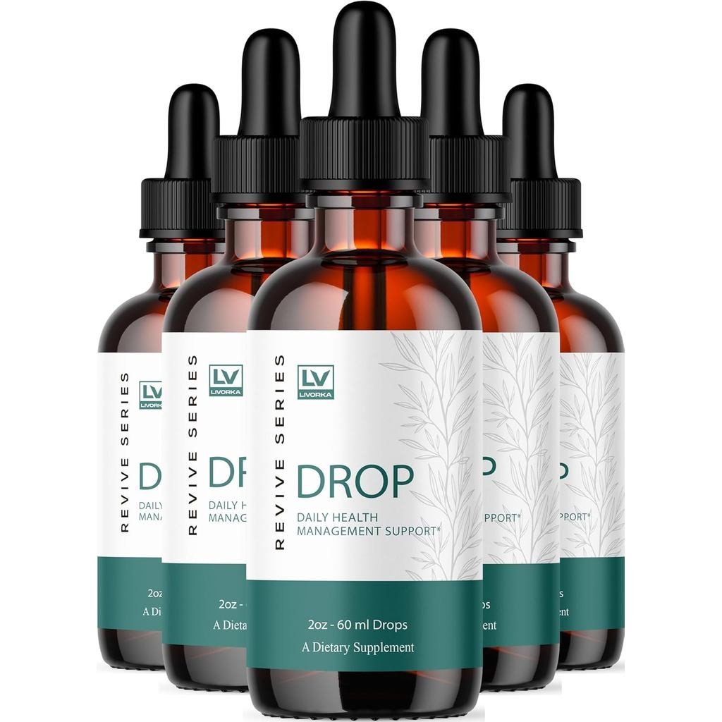 (5 แพ็ค) Drop The Pounds Liquid อาหารเสริม DropThePounds Drops Premium สูตรขั้นสูง - ความแรงสูงสุด, 
