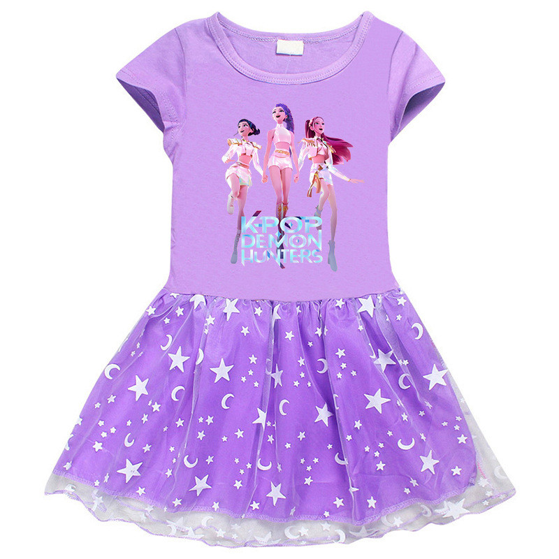 kpop Demon Hunters Girls 'Dress, Girls' Dress, A7