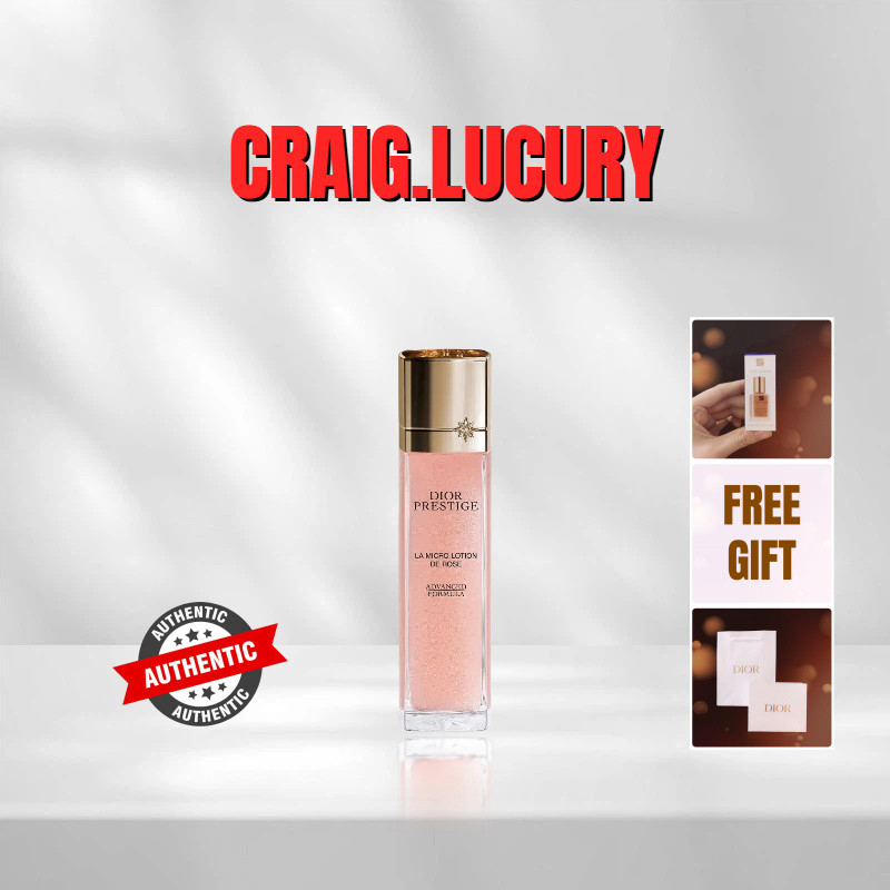 DIOR Prestige La Micro-Lotion de Rose 150ml - โลชั่นปรับสมดุลสําหรับผิวหน้าและผิวกาย - สารสกัดจากยีสต์ rose de granville - ต้นฉบับ