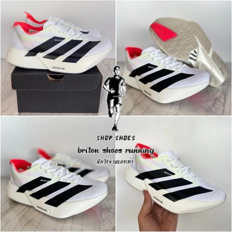 AD Adizero Adios Pro 4(JR1094JR6356JR6372JR6364JR6355)รองเท้าวิ่งรองเท้าผ้าใบ Unisex ของแท้ 2025