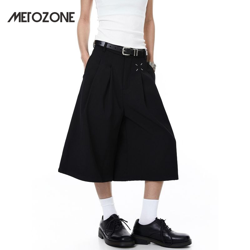 MeTozone กางเกงยีนส์ขาสั้นสไตล์เรโทร สบายๆ สำหรับใส่ลำลอง