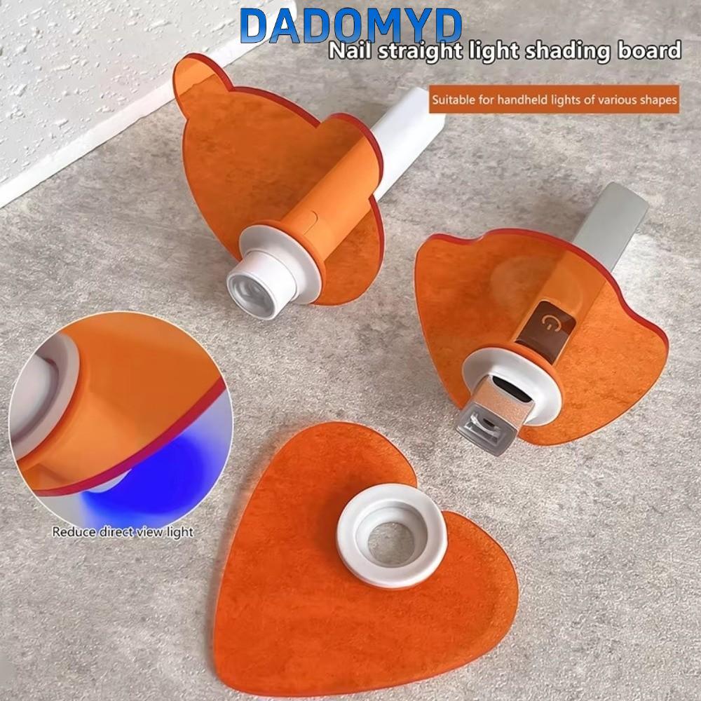 DADOMYD แผ่นกั้นแบบล็อคได้, ฟิล์มป้องกันแสงสีฟ้าอะคริลิค, เล็บทรงตรงข้นโคมไฟยูวีแว่นตาป้องกันเล็บอุปกรณ์ร้านเสริมสวย