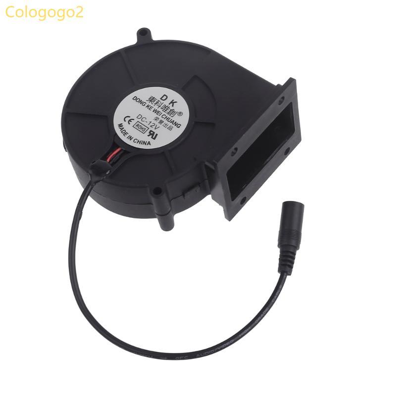 Cologogo2 DC12V 5 5x2 1 มม.Air turbofan Blower 5300R Min สําหรับผลิตภัณฑ์อิเล็กทรอนิกส์บาร์บีคิว