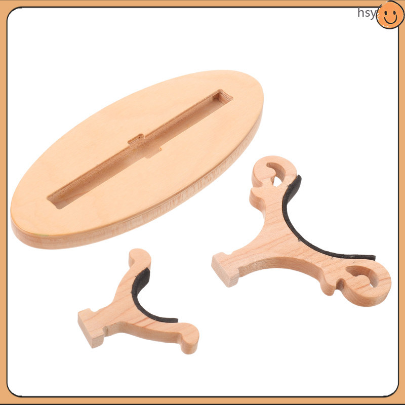 สีกากีไม้ Ocarina ผู้ถือขาตั้งมัลติฟังก์ชั่น 12 หลุมเครื่องมือฐานสําหรับ Home huyisheng