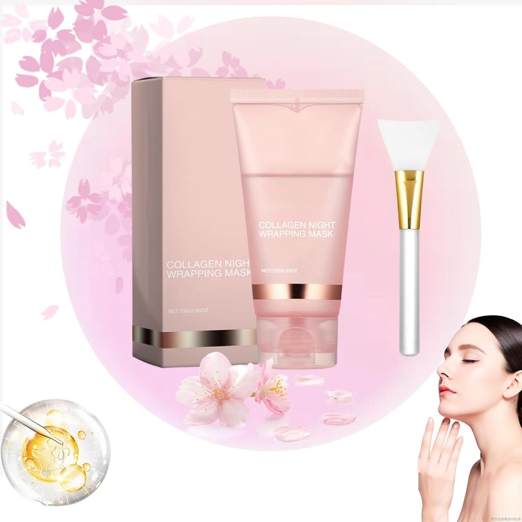 Glami Collagen Mask-Lonomiz Collagen Night Mask, Collagen Night Wrapping Mask (1PCS)